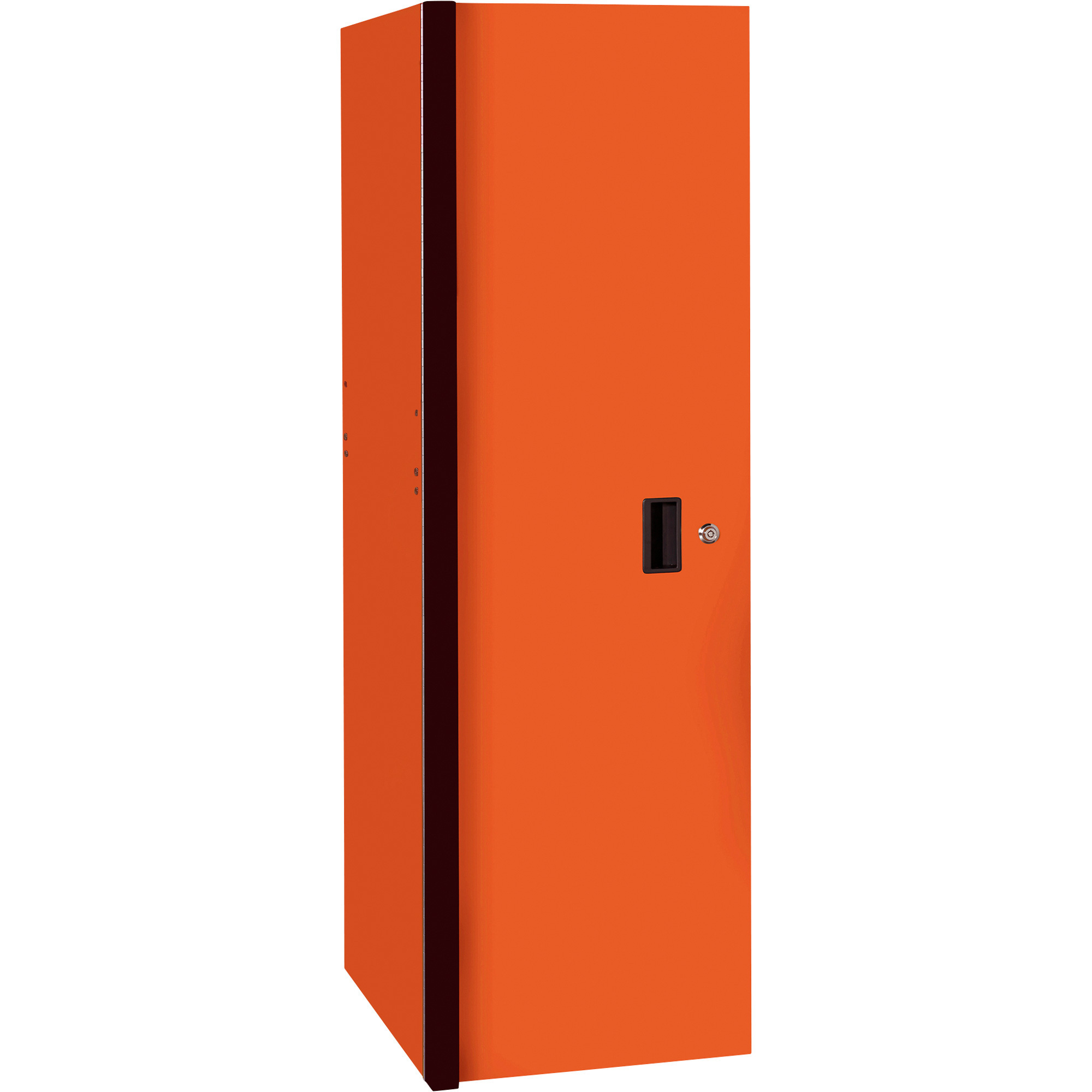 Extreme Tools RX Professional Side Locker - 19in.W x 25in.D x 61in.H, 3-Drawer, 3-Shelf, Orange/Black, Model# RX192503SLORBK